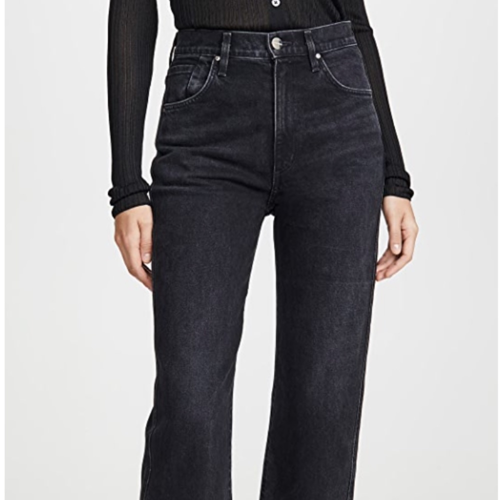 Goldsign Cropped A in Used Black